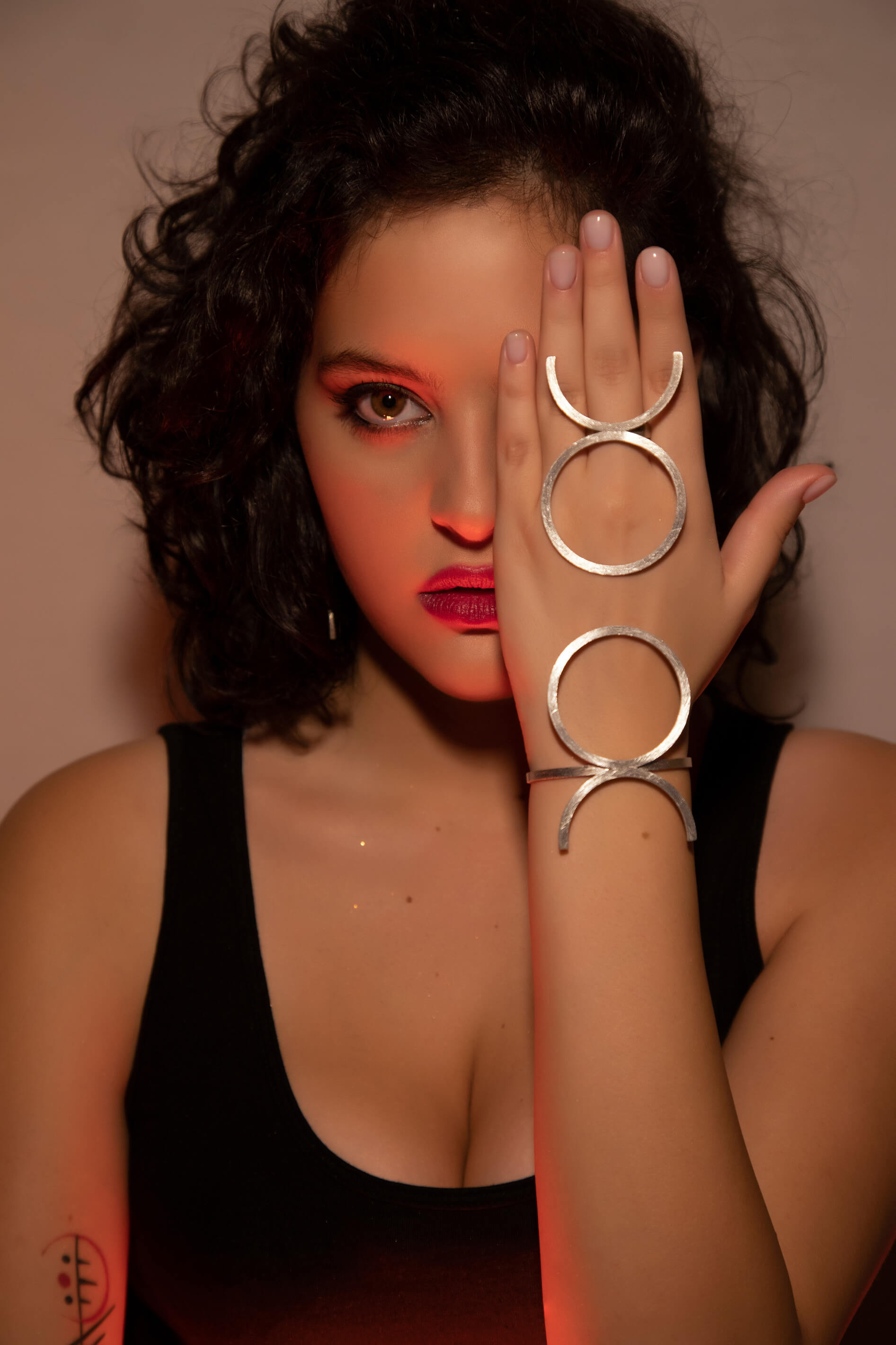 Avant-garde statement Taurus Ring, Taurus Bracelet