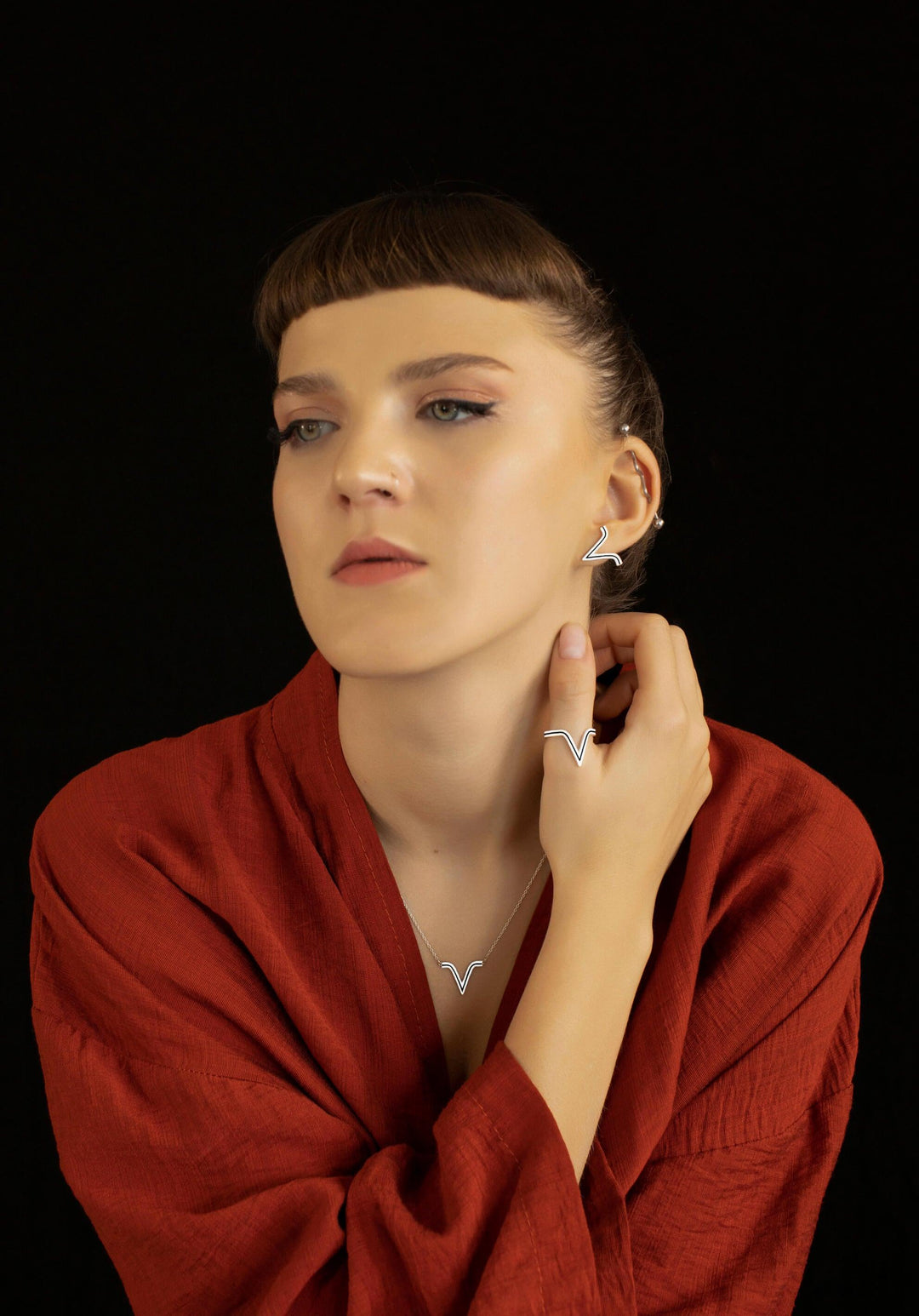 Aries Jewelry Unisex, Sterling Silver 925, by Mystic J, Gifts Ideas