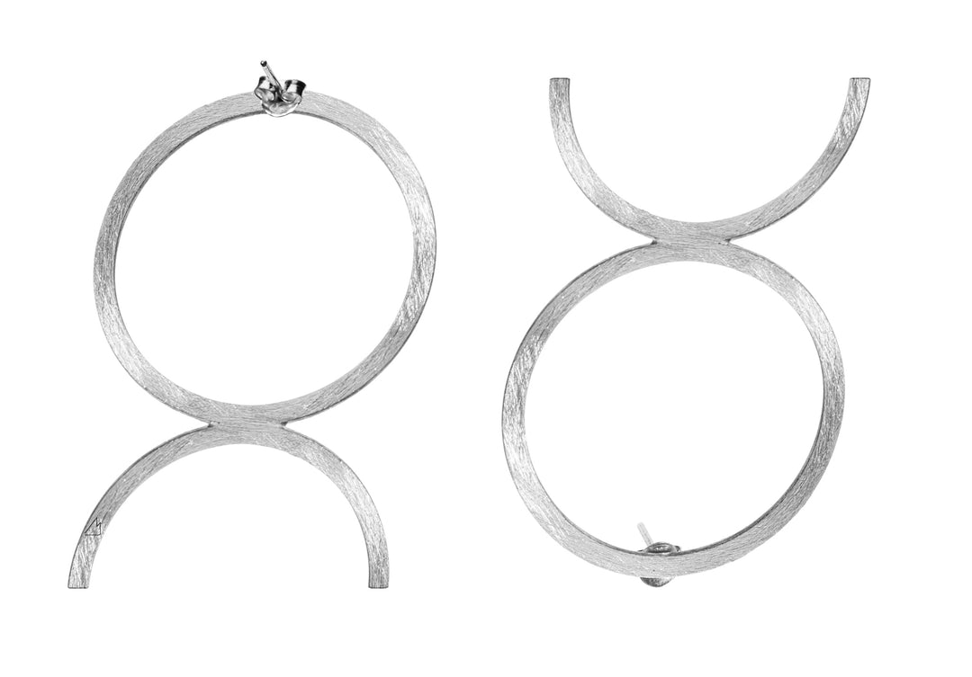 Pendientes Tauro - Completamente hechos a mano de Plata de Primera Ley #metal_plata-de-primera-ley