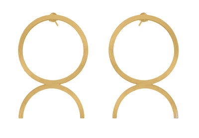 Pendientes Tauro - Completamente hechos a mano de Oro de Primera Ley #metal_oro-de-primera-ley