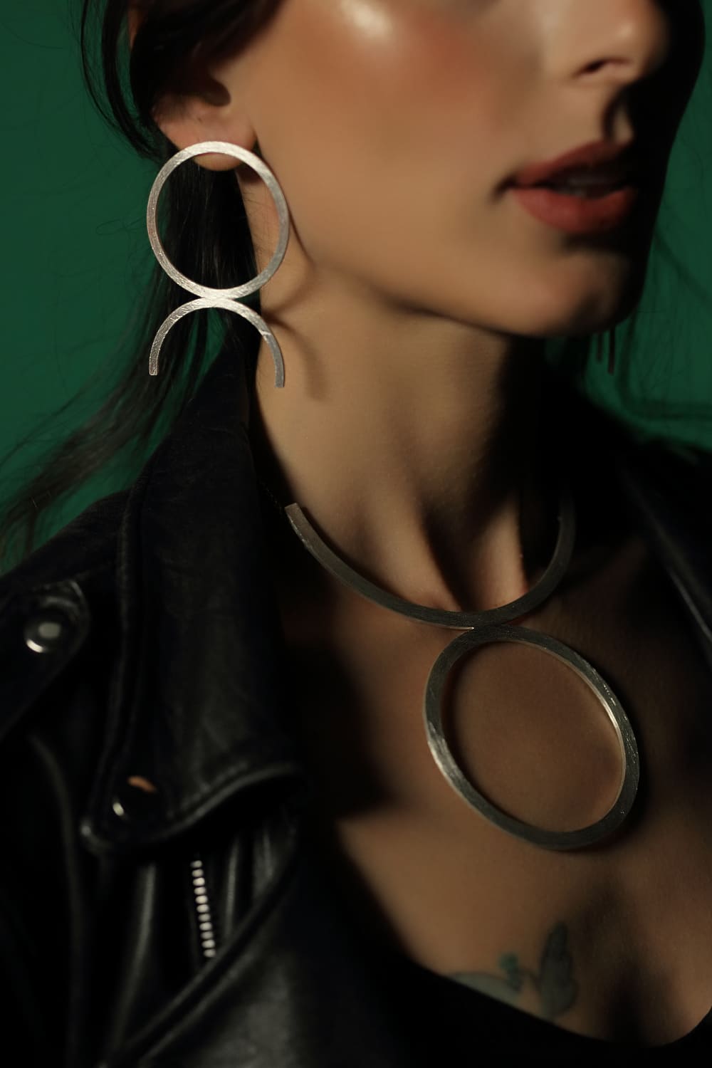 Taurus Earrings - Fully handmade in Sterling Silver 925. Contemporary unique designs of limited edition by Mystic J.