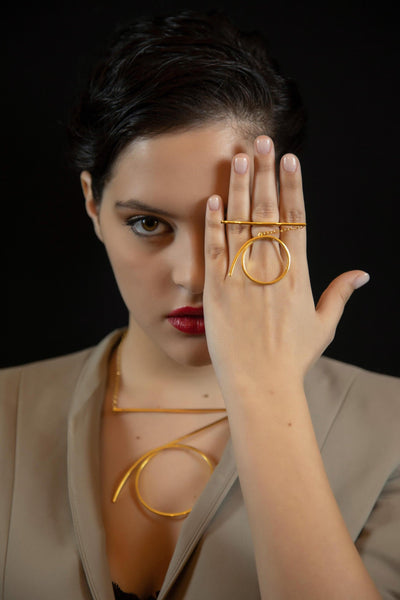 Capricorn Ring, ethically handmade of 18K Gold.