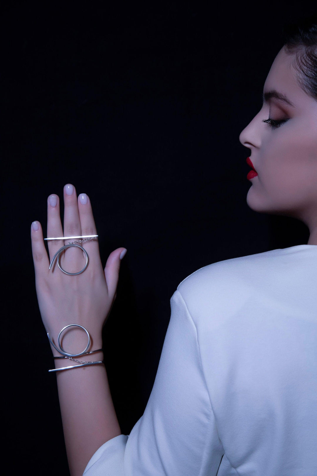 Capricorn Ring & Bracelet, ethically handmade of Sterling Silver 925.