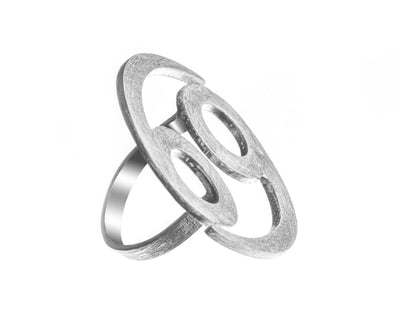 Cancer Ring - Fully handmade in Sterling Silver 925. Contemporary unique design of limited edition by Mystic J. #material_sterling-silver-925
